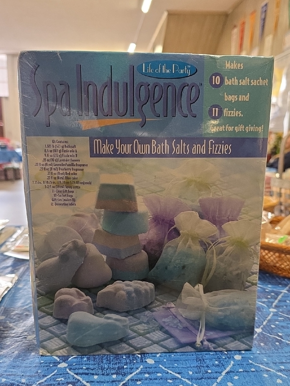 Spa Indulgence Bath Salts & Fizzies Kit - Lavender/Blue